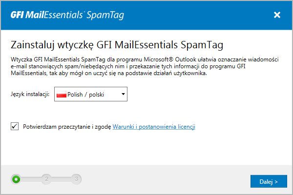 Połączenie z programem GFI MailEssentials Inne oprogramowanie Wtyczka SpamTag łączy się z programem GFI MailEssentials przez port 80, korzystając z protokołu HTTP.