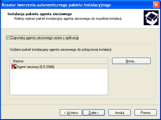 Z D A L N A I N S T A L A C J A I U S U W A N I E O P R O G R A M O W A N I A Aby otworzyć nowy pakiet instalacyjny (patrz sekcja "Tworzenie pakietu instalacyjnego" na stronie 72), kliknij przycisk