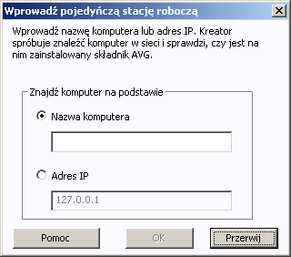 Pokazuje ono przeglą d procesu skanowania sieci. Nie trzeba czekaćna zakończenie skanowania okno to można zamkną ćza pomocą przycisku Zamknij i wrócićdo pracy z konsolą.