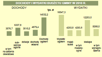 dochody od osób prawnych, od osób fizycznych i od innych jednostek nieposiadających osobowości prawnej oraz wydatki związane z ich zł - poborem 35539,09 obsługa długu publicznego zł - 237620,03 różne