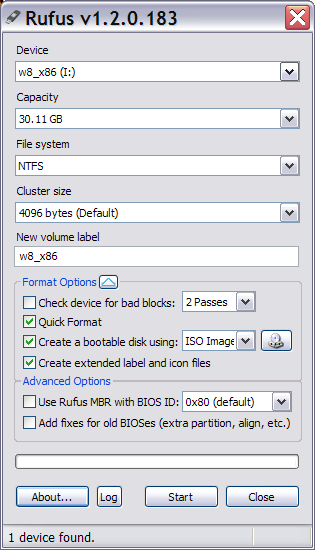 Wybrane programy do tworzenia bootowalnego dysku USB Rufus mały program narzędziowy do formatowania i tworzenia bootowalnego urządzenie typu flash (pendrive, memory card itp.).