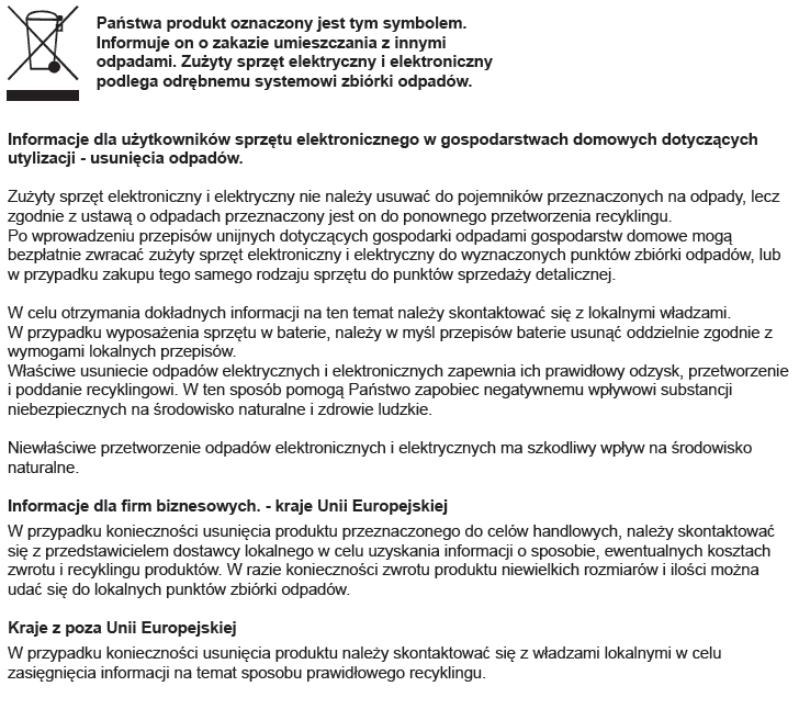 Obsługa EBU TELETEXT DVB lub EBU Wybór napisów w zależności od dostępnego systemu na sieci Różne funkcje edycji kanałów (Ulubione, Przesuń, Zablokuj, Usuń) Obsługa HDMI High Definition Multimedia