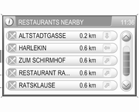 66 Nawigacja Nacisnąć przycisk NAV, a następnie wybrać w menu pozycję Destination (Punkt docelowy), aby otworzyć menu ENTER DESTINATION (WPROWADŹ PUNKT DOCELOWY).