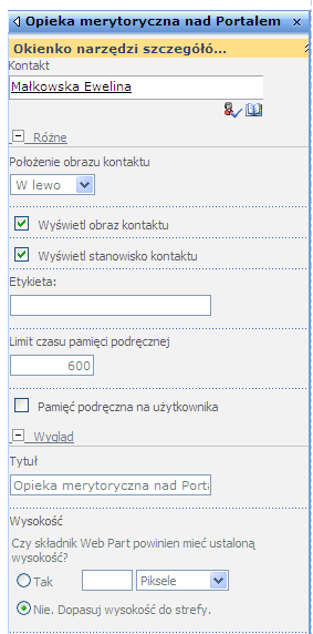 7 Strony portalu Portal Intranetowy Ciech SA Instrukcja Dla Redaktorów 7.