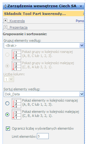 7.2 Wiadomości Źródłem wiadomości jest witryna http://portal/centrumkorporacyjne/bkpr 7.2.1 Dodawanie i edytowanie