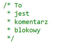 Wstęp do programowania w C# Komentarze umieszczać należy przede wszystkim w tych miejscach programu, które są złożone (skomplikowane), a same nazwy użytych zmiennych czy metod nie wystarczają do