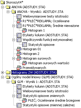 ROZDZIAŁ 5: DOKUMENTY STATISTICA W skoroszytach możemy przechowywać wszystkie dokumenty programu STATISTICA (wykresy, arkusze, raporty i makra), jak również inne obiekty zgodne z technologią ActiveX