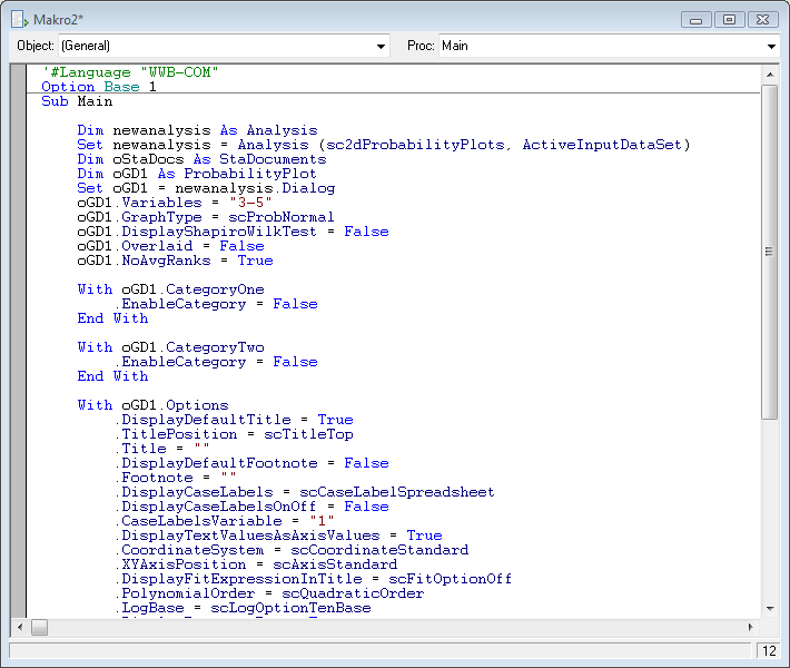 ROZDZIAŁ 8: STATISTICA VISUAL BASIC Wybierzmy do analizy tym razem tylko trzy zmienne: POMIAR1, POMIAR2 i POMIAR3. Kliknięcie OK w oknie analizy generuje trzy wykresy normalności.