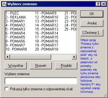 ROZDZIAŁ 2: PRZYKŁADY Zauważmy, że w niektórych przypadkach dostępna jest tylko karta Podstawowe.