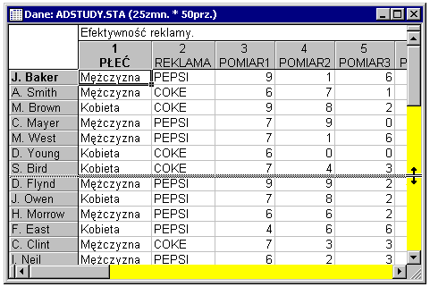 ROZDZIAŁ 2: PRZYKŁADY prawym przyciskiem myszy w dowolnym pustym miejscu poza osiami wykresu, na ekranie pojawi się menu zawierające opcje globalne (jak to pokazano poniżej).