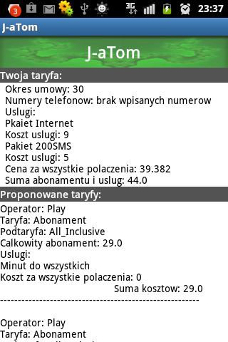 72 3.4. Perspektywy rozwoju korzystniejsza od obecnej, ze względu na darmowe minuty wliczone w abonament.