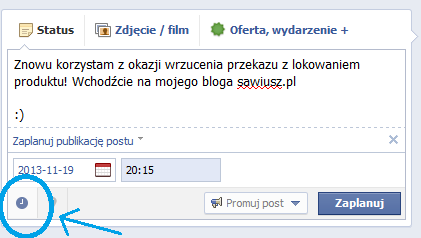 14 PRZYPIĘCIE ZDJĘCIA (POSTU) U GÓRY Masz coś, co udało Ci się znakomicie i chcesz to pokazać tak,