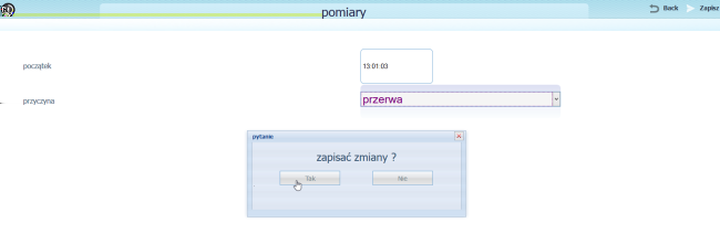 1.3 Pomiary 18 Przerwy w produkcji Rysunek 1.