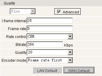 Advanced image setting są następujące: Uwaga: Osoby nieupoważnione nie powinny używać ustawień zaawansowanych. Audio Ustawienie włączenia/wyłączenia dźwięku Domyślnie: WYŁ.