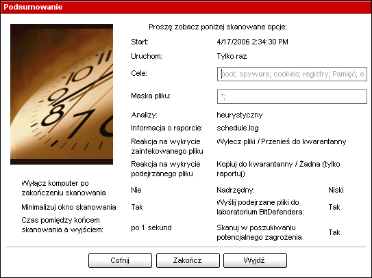 Moduł Antywirus 07 Jeżeli chcesz zobaczyć informację o wszystkich przeskanowanych plikach, zainfekowanych lub nie, wybierz opcję Pokaż wszystkie przeszukane obiekty.