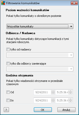 Pokaż błędy i ostrzeżenia W oknie stanu zostaną wyświetlone tylko komunikaty o błędach i ostrzeżeniach. Pokaż błędy W oknie stanu zostaną wyświetlone tylko komunikaty o błędach.