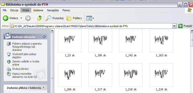 36 Rys. 19. Przykład biblioteki znaków kartograficznych zapisanych do biblioteki Biblioteka e-symboli do PTN. Wygenerowane e-symbole mogą być wpasowane w mapę rastrową bądź ortofotomapę.