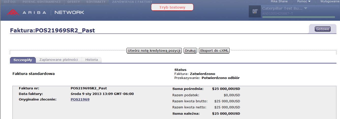 4) Prosimy o wpisanie oryginalnego numeru faktury wraz z sufiksem CR w polu Nr noty kredytowej. 5) Należy wpisać Uzasadnienie noty kredytowej w polu uwagi.