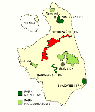 15. Rys. 2. Lokalizacja Biebrzańskiego Parku Narodowego. Źródło: http://www.wigry.win.pl/parki/index.