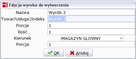 10.2. Wytwarzanie Mając gotowy katalog wyrobów moŝna przejść do etapu wytwarzania.