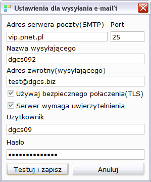 polem informacyjnym i komunikaty w postaci SMS nie będą wysyłane. Historia alarmów zawiera historię powiadomień, którą moŝna usunąć.