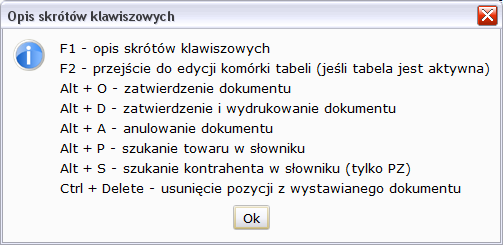 asortyment naleŝy ustawić kierunek liczenia VAT dla aktualnego dokumentu. Parametry te moŝna zmienić w trakcie edycji asortymentu.