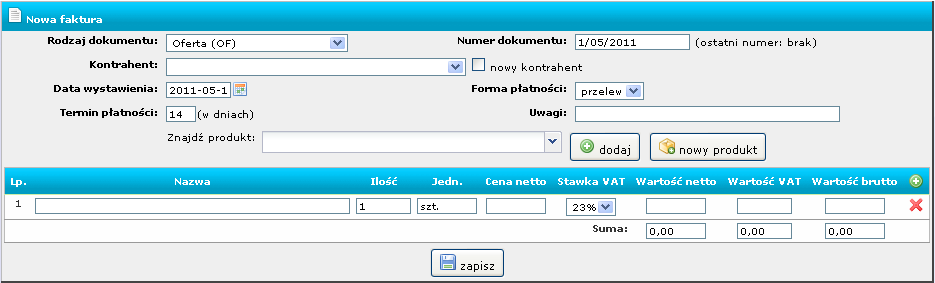 komputera. Taką informację należy zaakceptować a następnie wydrukować dokumenty. Wygląd ekranu może się różnić w różnych przeglądarkach.