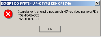 DODATKI (sprawdzana jest nazwa). Jeśli nie, to dopisze te formy płatności wiąŝąc je z pierwszym rejestrem z bazy Optimy. Następnie synchronizowani są kontrahenci.