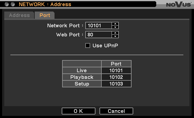 NDR-EB2104 / NDR-EB2208 / NDR-EB2416 User s manual ver. 1.0 RECORDER S MENU DNS server address automatically position allows to enable/disable automatic detection of the DNS servers.