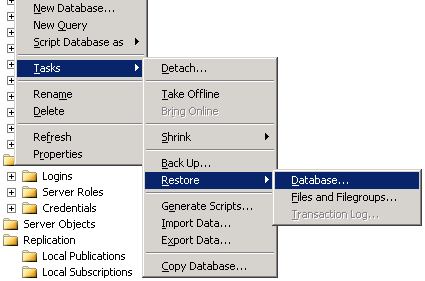 rys. Ustawienia częstotliwości tworzenia back up-ów. 5.2Odzyskiwanie bazy z back up -u server Windows 2005 SQL.