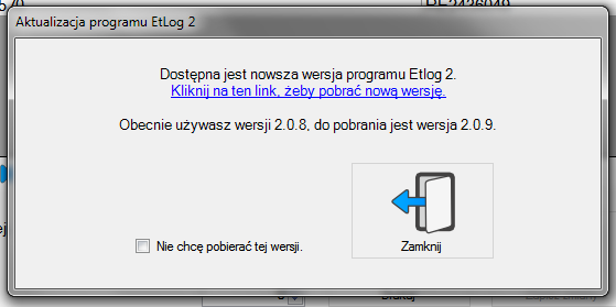 Rys. 3 Ikona programu umieszczona na pulpicie. Po uruchomieniu programu pojawi się okienko z następującym komunikatem: Strona 5 Rys. 4 Komunikat o zainstalowaniu wersji testowej.