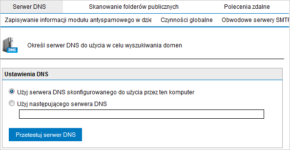 Screenshot 92: Ustawienia serwera DNS 1.