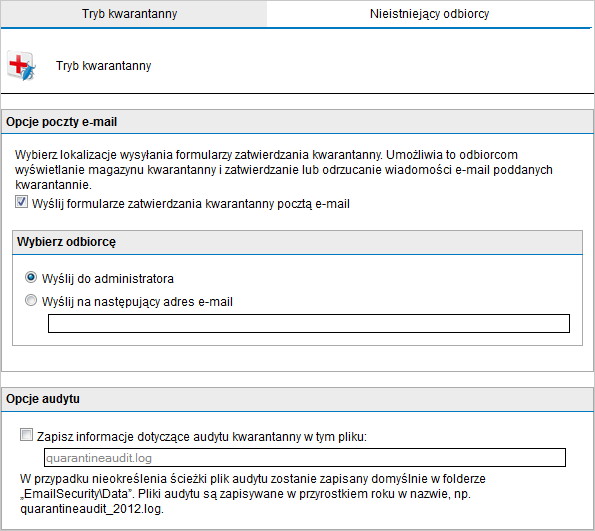 Screenshot 119: Tryb kwarantanny 2.