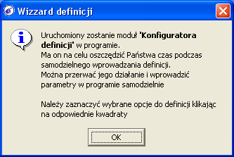 Kolejnym krokiem pierwszego kontaktu z programem będzie dokonanie jego konfiguracji za pomocą tzw. Wizzarda konfiguracji.