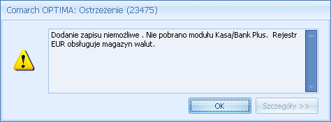 3.7.1 Formularz rejestru kasowego/bankowego Rys.