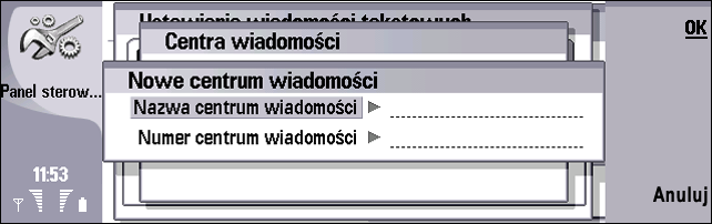 Konfigurowanie wiadomo ci tekstowych (SMS) Konfigurowanie wiadomo ci tekstowych (SMS) Wybierz kolejno: Pulpit Narzêdzia Panel sterowania Wiadomo ci Wiadomo æ tekstowa.