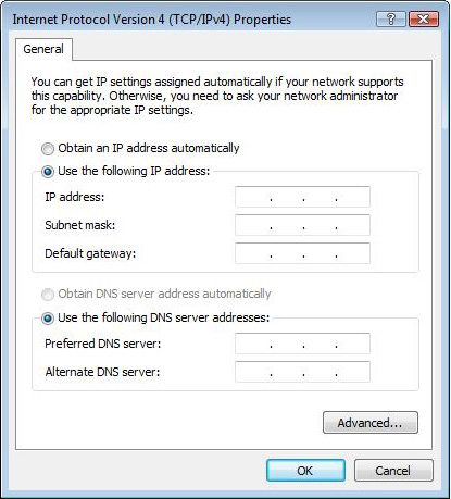 Windows Vista 1. Kliknij Start > Control Panel (Panel sterowania) > Network and Sharing Center (Sieć i udostępnianie sieci).