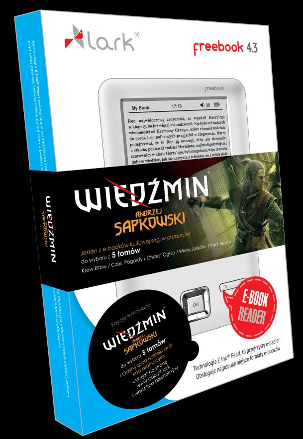 E-czytniki z e-bookiem Wiedźmin Jedna z 5 części kultowej