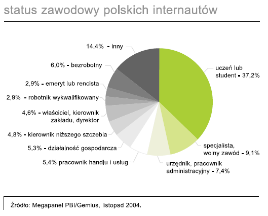 Do niedawna dial-up był w Polsce dominującym sposobem korzystania z internetu. W 2003 roku 35 proc.