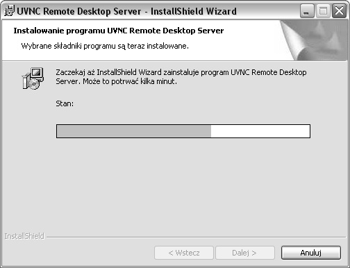 6 e-remotedesktop 3. W kolejnym oknie należy ustawić parametry z jakimi będzie pracował program Domyślne hasło ustawiane przez instalator to Pass2008_06.