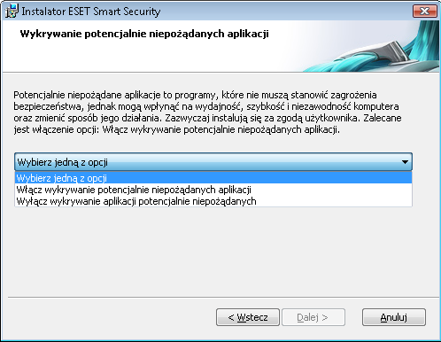 2. Instalacja Po zakupie programu ESET Smart Security z witryny internetowej firmy ESET należy pobrać program instalacyjny. Jest on dostępny w postaci pakietu ess_nt**_***.