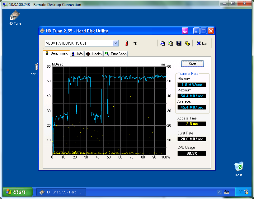 Oracle VirtualBOX w VMware Server