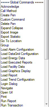 Commanding Bez skryptów Łatwe dla inżynierów Wyzwalane z: AssetWorX Navigator GraphWorX64 Pick Actions Commands Targeted Other