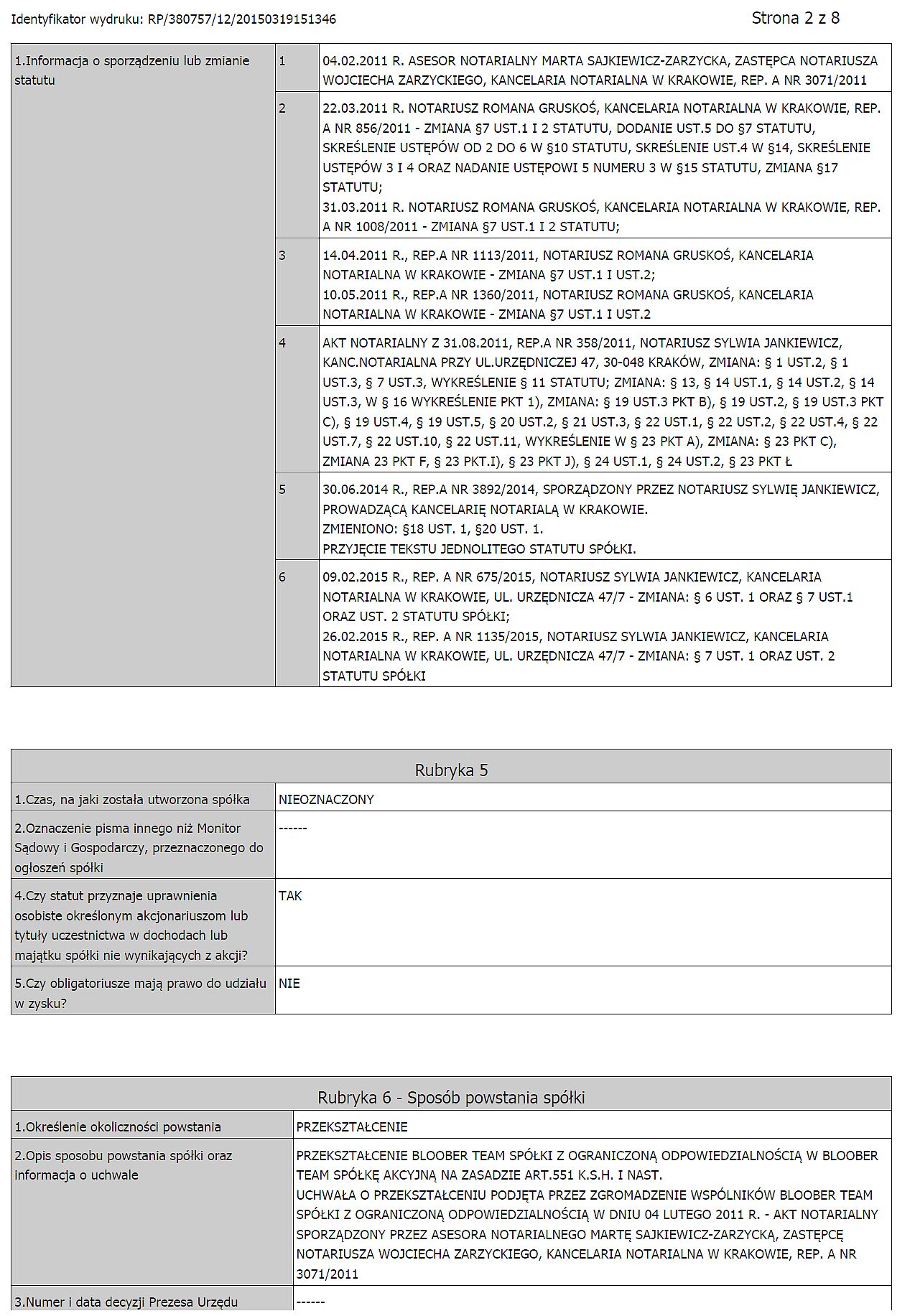 Dokument informacyjny