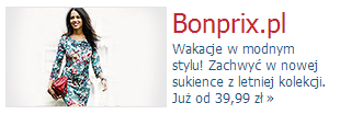 Specyfikacja techniczna Ofert Sponsorowanych: Klienci korzystający z Ofert Sponsorowanych mogą kierować do sklepu, serwisu bądź aukcji w serwisie aukcyjnym, Emisja w ramach Oferty Sponsorowanej trwa