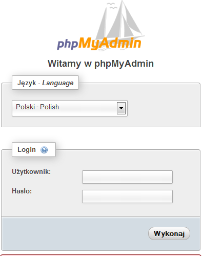 $cfg['blowfish_secret'] = 'jakis_tam_tekst'; Ostatnim etapem konfiguracji/instalacji phpmyadmin jest przekopiowanie pliku C:\serwer\php\libmcrypt.