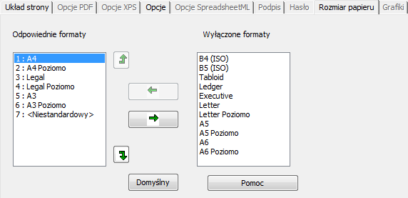 Rozdział 9: Zapisywanie dokumentów ROZMIAR PAPIERU Opcja Rozmiar papieru służy do określenia formatu papieru (np. A4, Letter, Legal) tworzonych dokumentów wyjściowych.