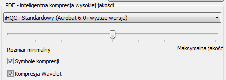 Rozdział 9: Zapisywanie dokumentów Uwagi: W wersji Readiris Pro użytkownik ma możliwość wyboru kompresji poziomu I dobry rozmiar oraz poziomu I dobra jakość.