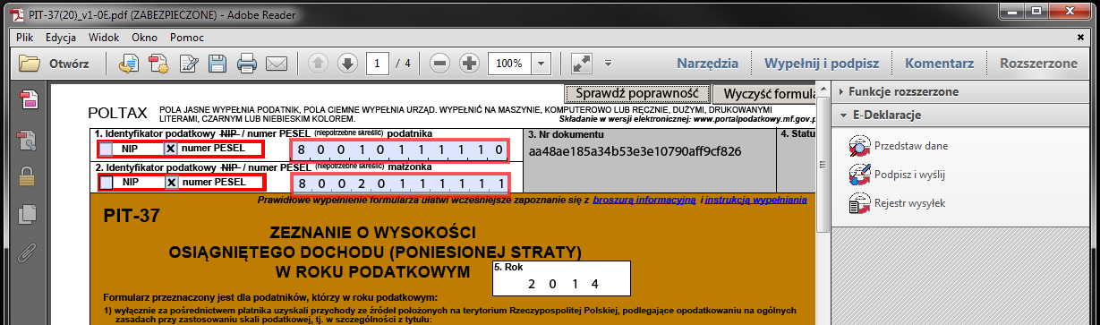 umożliwiający wyświetlenie i pobranie UPO.