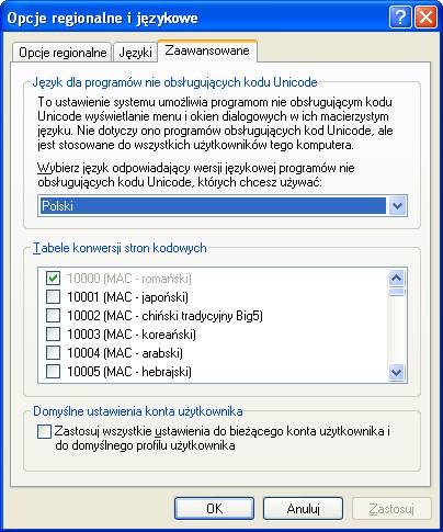 Komputer z zainstalowanym systemem operacyjnym Windows (2000, XP,